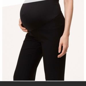 Maternity Loft cotton blend black dress pants